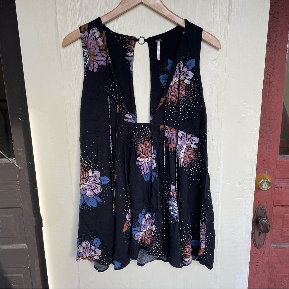 Free People Flowy Floral Top